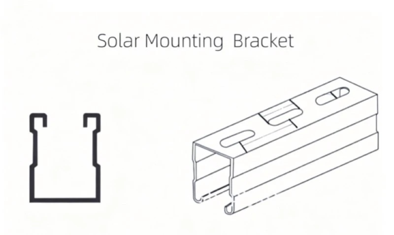 Drawing of Solar Mounting Brackets Drawing of Solar Mounting Brackets