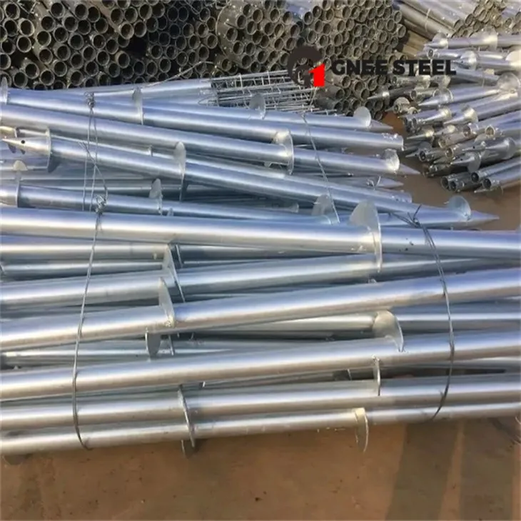 Kub DIP Galvanized Photovoltaic Kauv Pile